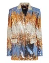Philipp Plein Sequin Single-breasted Blazer In Multi