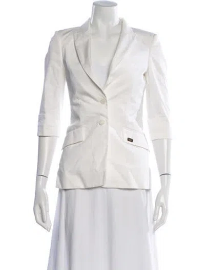 Pre-owned Philipp Plein Blazer In White