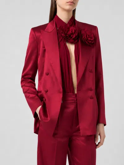 Philipp Plein Blazer Woman Color Amaranth In Red