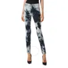 Shop Philipp Plein Bleached Denim High-waist Jeggings