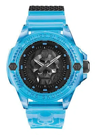 Pre-owned Philipp Plein Blue Mens Analogue Watch The $kull Scuba Duba Edition Pwwaa0724