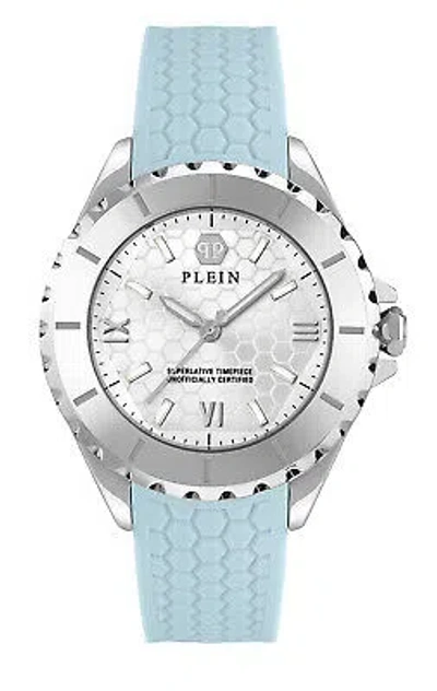 Pre-owned Philipp Plein Blue Womens Analogue Watch Plein Heaven Pwpoa0124