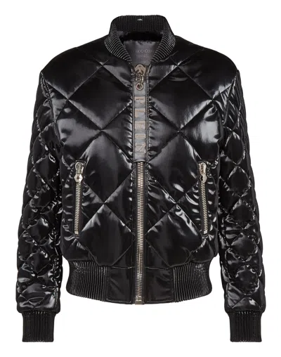 Philipp Plein Bomber Famous In Black