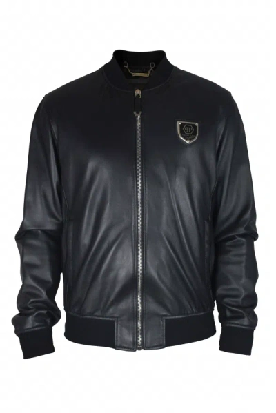 Philipp Plein Bomber Jacket In Black