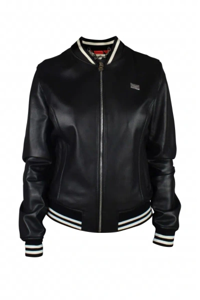 Philipp Plein Bomber Jacket In Black