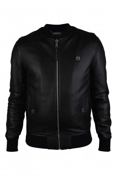 Philipp Plein Bomber Jacket In Black