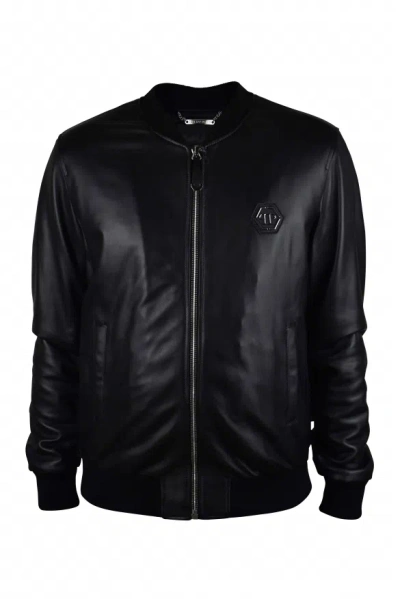 Philipp Plein Bomber Jacket In Black
