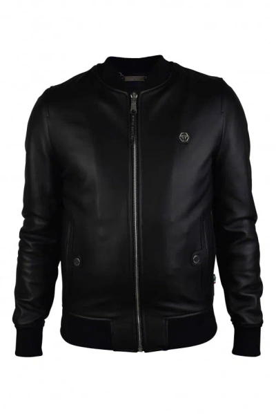 Philipp Plein Bomber Jacket In Black