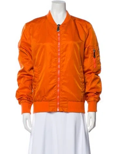 Pre-owned Philipp Plein Bomber Jacket In Orange