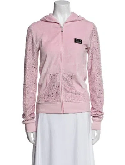 Pre-owned Philipp Plein Bomber Jacket In Pink