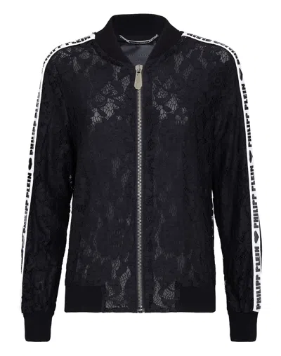 Philipp Plein Bomber Lace In Black