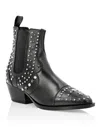 Philipp Plein Low Cowboy Boots In Black