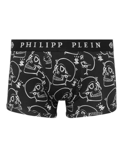 Philipp Plein Boxer Allover Outline Skull Men In Black