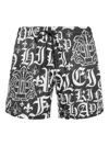 Philipp Plein Boxer Swim Shorts In Black