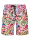 Philipp Plein Boxer Swim Shorts In Pink
