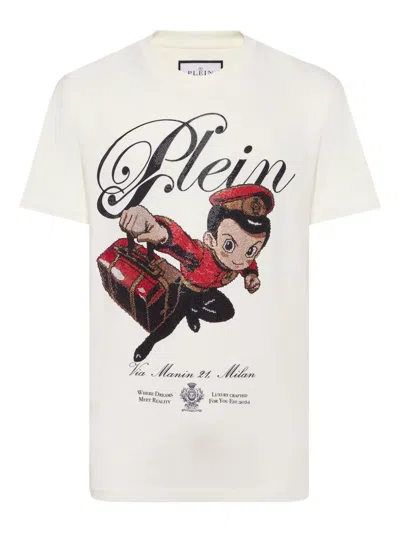 Philipp Plein Boy Stones T-shirt In White
