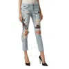 Philipp Plein Boyfriend Cowboy Patch-embellished Jeans