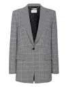 Philipp Plein Boyfriend Fit Blazer Prince Of Wales Crest In Multi