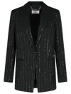 Philipp Plein Sequin Embellished Boyfriend Fit Blazer In Black