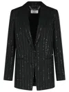 Philipp Plein Sequin Embellished Boyfriend Fit Blazer In Black