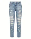 Philipp Plein Iconic Plein Boyfriend Denim Jeans In Multi