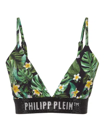 Philipp Plein Bra Hawaii In Green