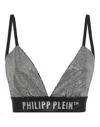Philipp Plein Bra Stones In White