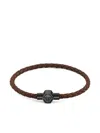 Philipp Plein Braided Leather Bracelet