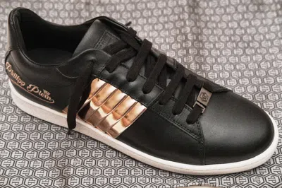 Pre-owned Philipp Plein Brand  Lo-top Sneakers (44/13.5) - White/black