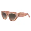 Philipp Plein Brown Gradient Cat Eye Ladies Sunglasses Spp099m 06z8 55