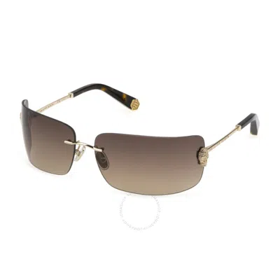 Philipp Plein Brown Gradient Wrap Ladies Sunglasses Spp027s 300y 95