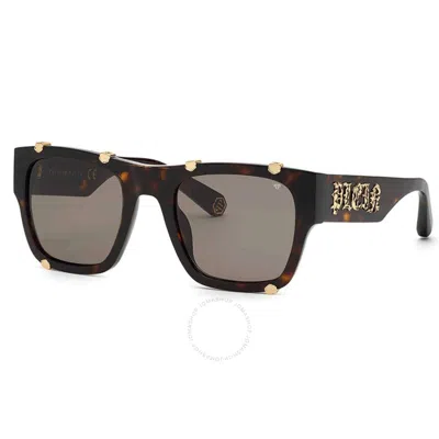PHILIPP PLEIN PHILIPP PLEIN BROWN SQUARE MEN'S SUNGLASSES SPP042W 0722 54