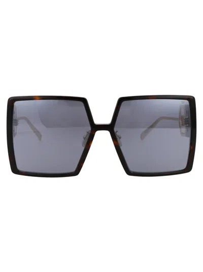 Philipp Plein Brown Titanium Sunglasses