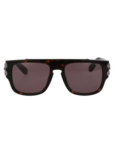 Philipp Plein Brown Titanium Sunglasses