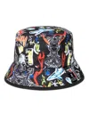 Philipp Plein Bucket Hat Skull And Plein In Black