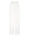 Philipp Plein High-waisted Tailored Trousers In White