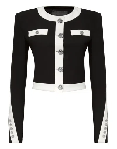 Philipp Plein Cady Black And White Jacket