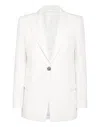 Philipp Plein Cady Blazer Crystal Skull With Crystals In White
