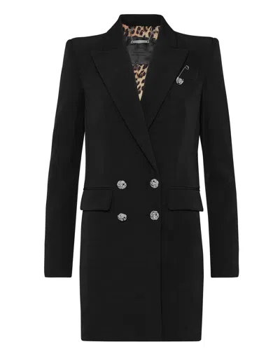 Philipp Plein Cady Blazer Pins In Black