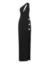 Philipp Plein Brooch-embellished Cady Maxi Dress In Black