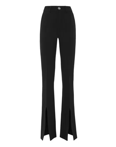 Philipp Plein Cady High Waist Trouser In Black