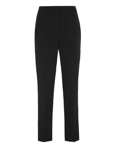 Philipp Plein Cady Man Fit Trousers Sartorial In Black