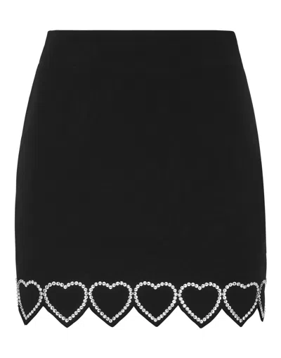 PHILIPP PLEIN CADY MINI SKIRT HEART