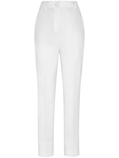 Philipp Plein Cady Office Trousers In White