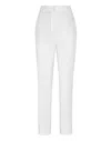 Philipp Plein Cady Office Trousers In White