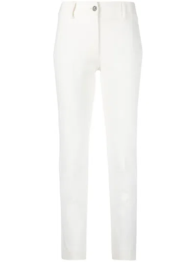 Philipp Plein Cady Slim-fit Trousers In White
