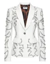 Philipp Plein Cady Superheroine Blazer Crystal In White