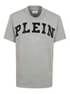 Philipp Plein T-shirt Round Neck Ss College In Grey