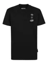 Philipp Plein Cars Racing Jersey T-shirt Round Neck In Black