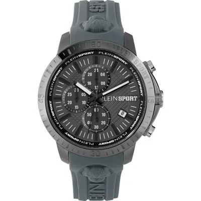 Philipp Plein Sport Camo Dial Three-hand Quartz Silicone Strap Watch, 43mm In Gun